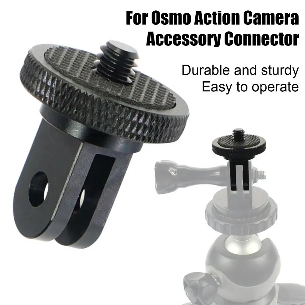 Action Camera Tripod Mount for Insta360 for GOPRO 1/4-inch Screw CNC Aluminum Alloy Mini Tripod Adapter Sports Camera Mount