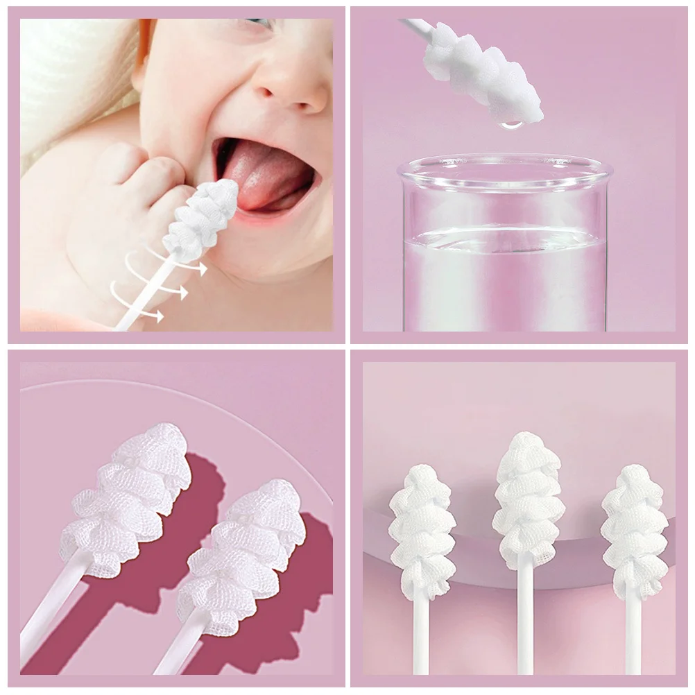 

30 шт., детский инструмент для ухода за полостью рта, очиститель языка, очиститель для рта новорожденных, инструмент для массажа десен, детская зубная щетка, марлевая щетка