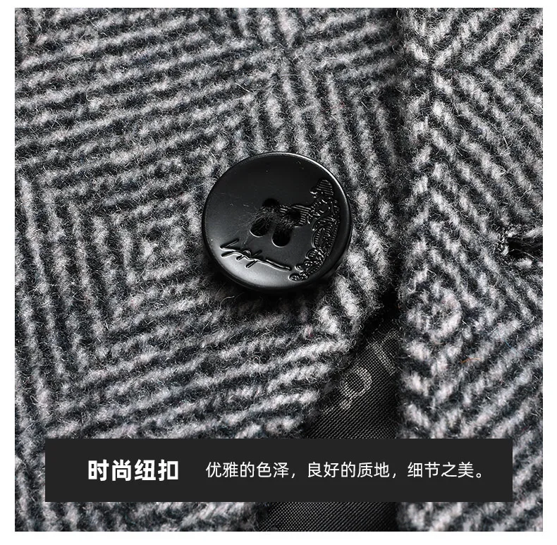 New Winter Men Double-sided Wool Coats Quality Men's Large Size Long Section Overcoat Warm Cashmere-free Thick Wool Coat Male