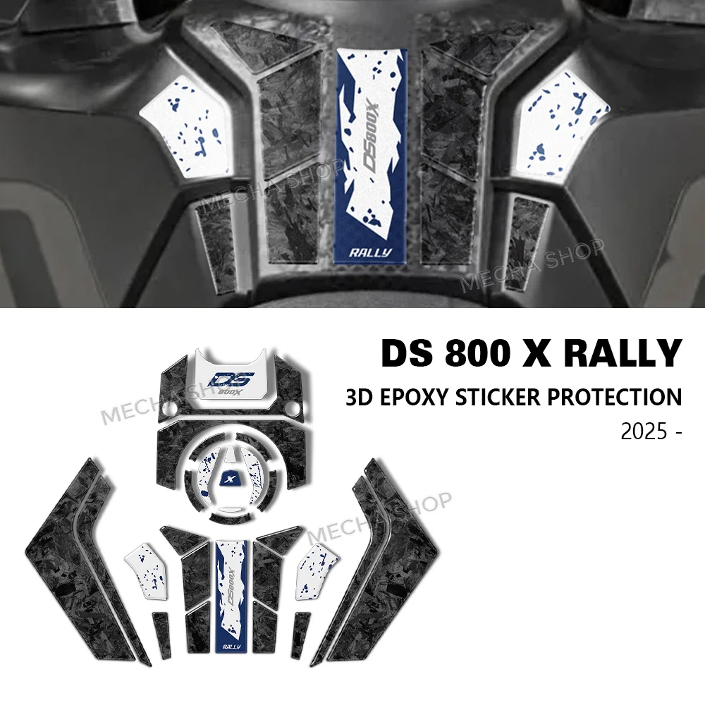 For Voge DS800X Rally DSX800 dsx800 2025 2026 Tank Pad 3D Epoxy Resin Sticker Protection Kit
