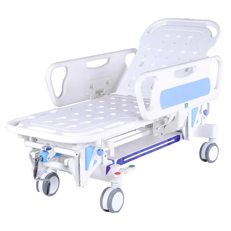 Manual Hospital Used ABS Patient Transfer Trolley Stretcher for Emergency Room