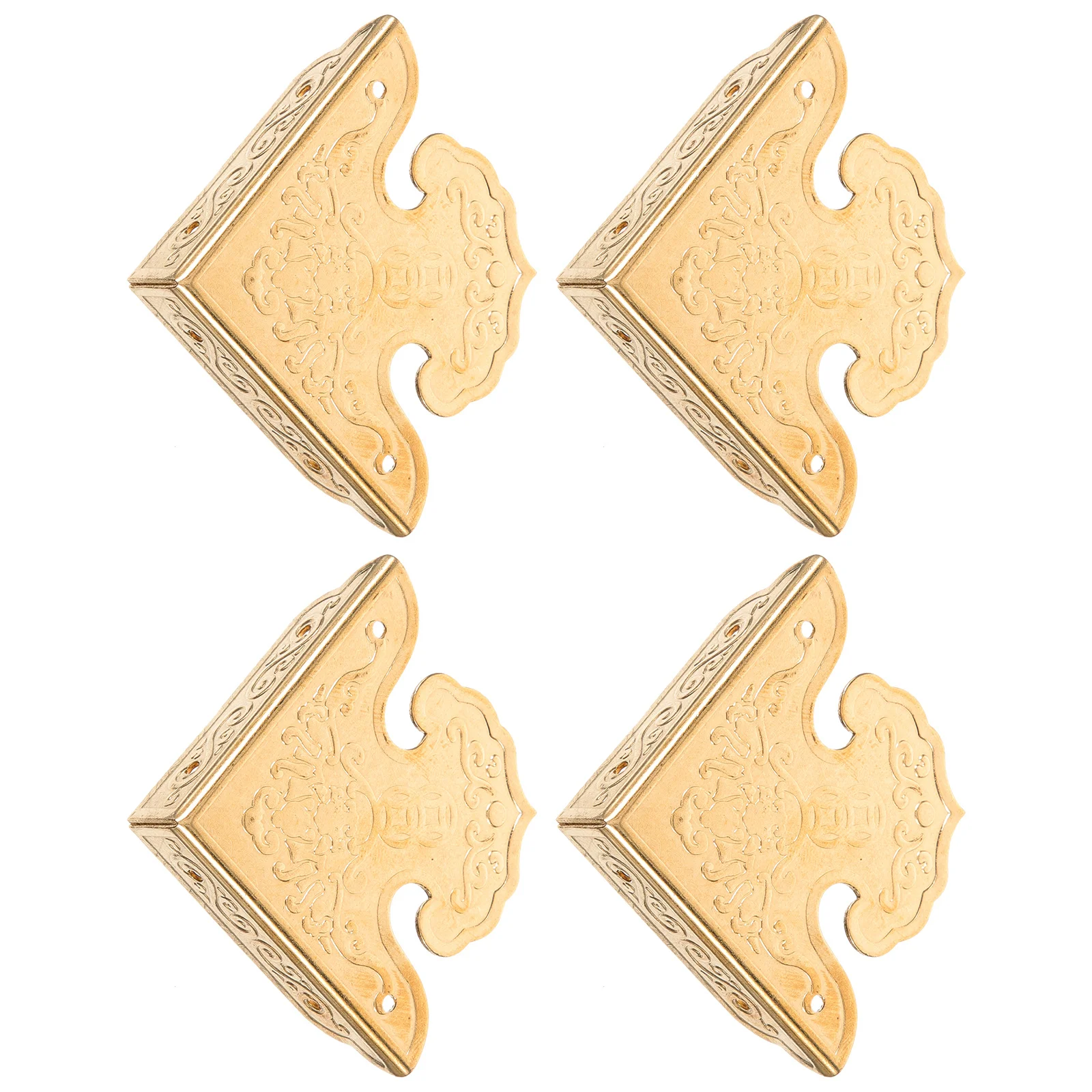 

4Pcs Metal Box Corners Protectors Retro Corner Protectors for Woodworking Projects Lightweight Stable Installation