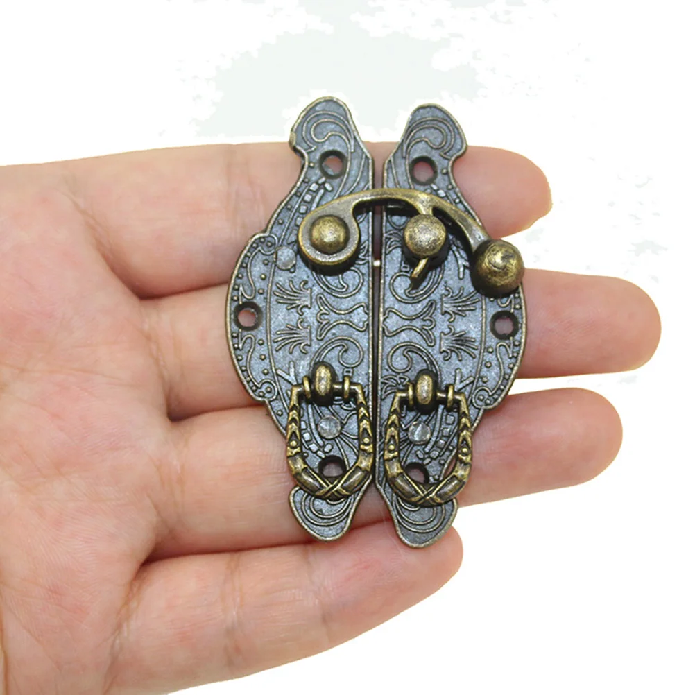 

10Pcs Retro Latches Hasps Decorative Locks for Jewelry Boxes Cases Chests Vintage Hardware Wooden Box Latch Wooden Box Latch