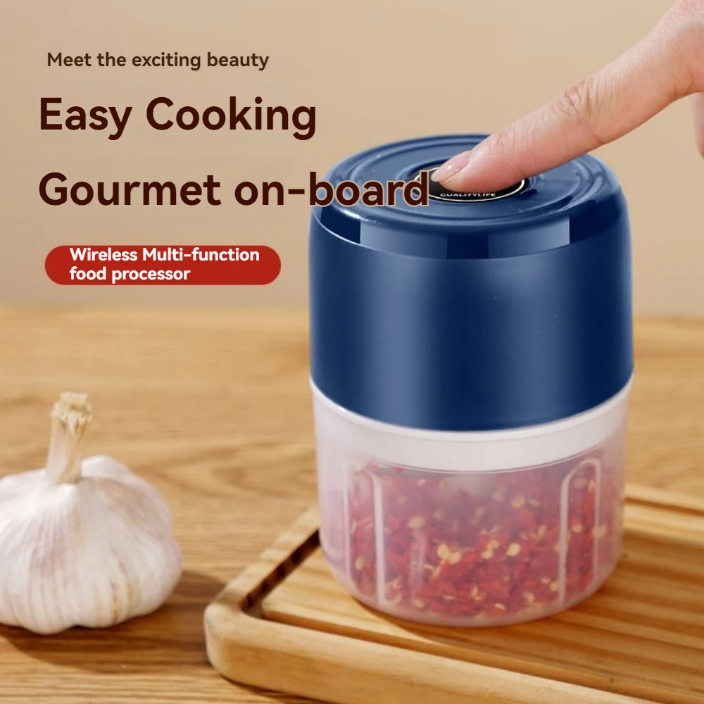 Electric Garlic Masher Garlic Pounder Garlic Crusher Home Kitchen Automatic Garlic Mincer Cooking Machine