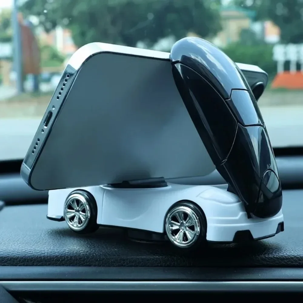 360° Rotating Car Model Navigation Bracket Strong Self-adhesive Car Mobile Phone Holder Car Interior Instrument Ornament Decor image 3