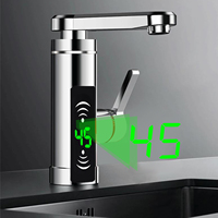 3000W 220V Electric Continuous Water Heater Faucet LED Fast Heating Electric Heater Faucet Rotatable Tap for Kitchen Bathroom