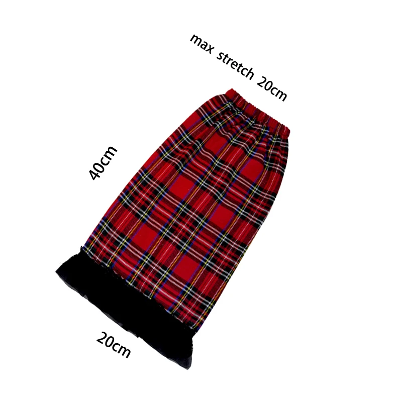 Women Y2K Long Socks Red Plaid Lace Patchwork Casual Leg Warmers Dance Hosiery Outdoor Streetwear One Pair 2025 Spring Summer