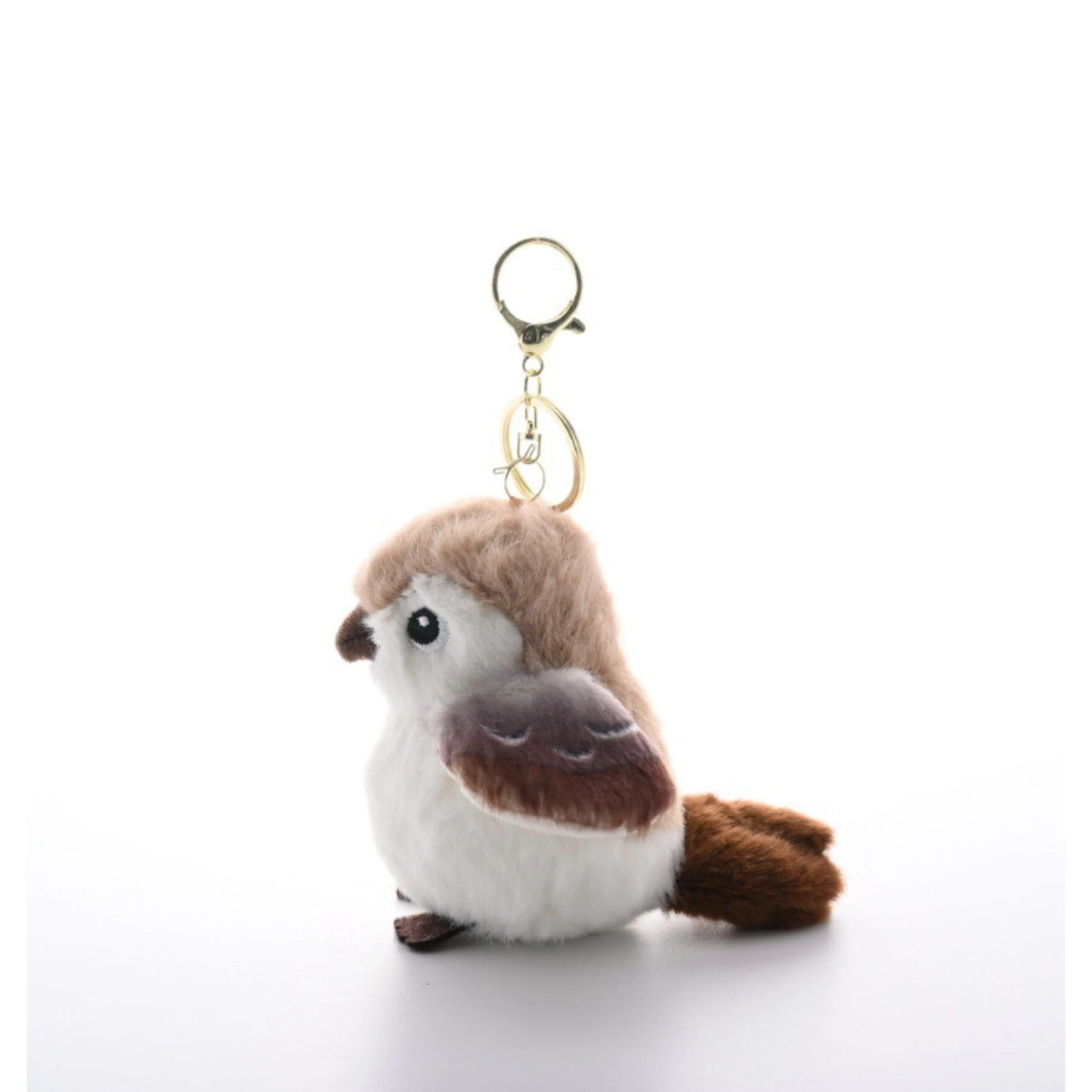 ตุ๊กตาแมลงวันขนาด 9 ซม. น่ารัก พวงกุญแจรูปนก ตุ๊กตาสำหรับตกแต่งกระเป๋าเป้ ของขวัญวันเกิด พวงกุญแจติดรถยนต์