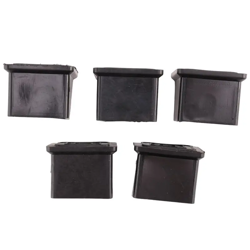 N96R 20Pcs Square Chair Table Leg Foot Rubber Covers Protectors 25Mm X 25Mm