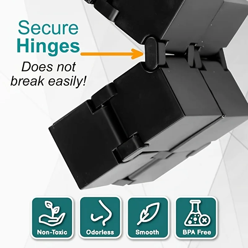 Infinity Cube Fidget Toy, Sensory Tool Fidgeting Game For Kids And Adults, Cool Mini Gadget Best For Stress And Anxiety Relief