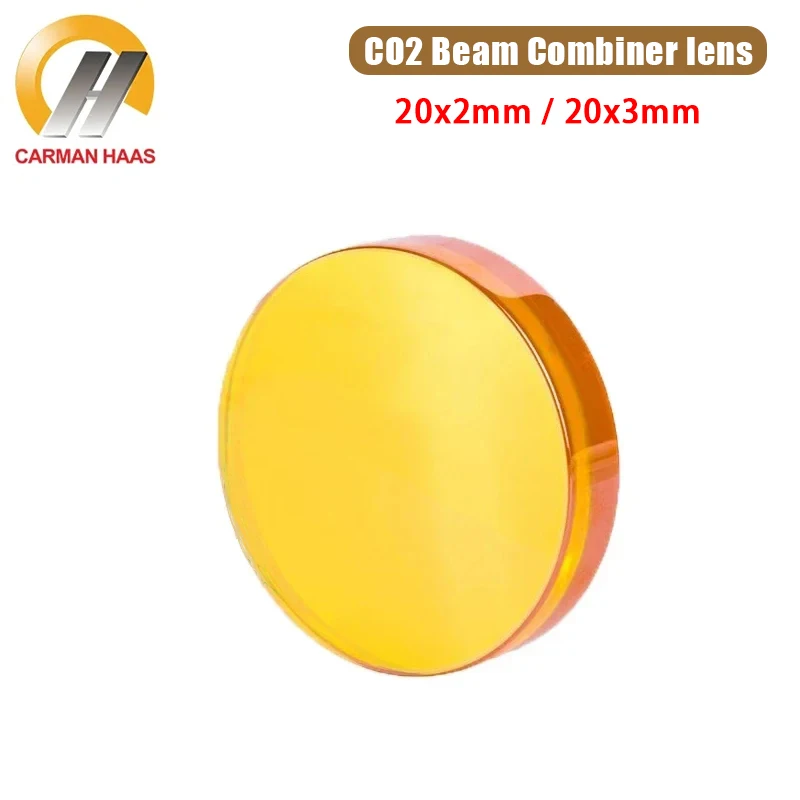 

Carmanhaas CO2 Laser ZnSe Beam Combiner Dia 20mm Thickness 2mm 3mm for Laser Engraving Cutting Machine