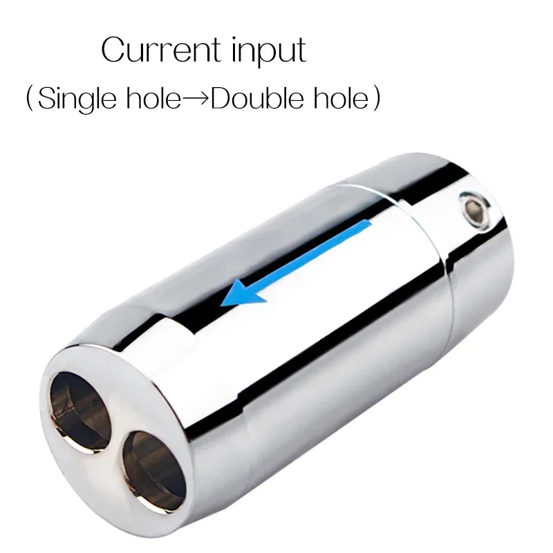 4 Uds. Divisor de Cable de altavoz aleación de aluminio 1 a 2 anillo de Cable de Audio HiFi bota de 11mm a 7mm