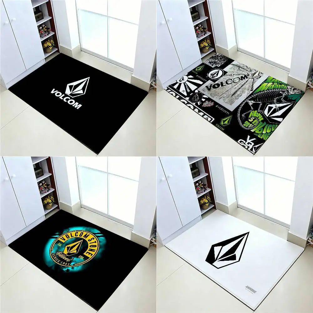 V-Volcom Tapis antidérapant pour salle de bain, tapis de porte, tapis de décoration pour la maison, tapis de porte d'entrée, tapis de porte résistant aux rayures