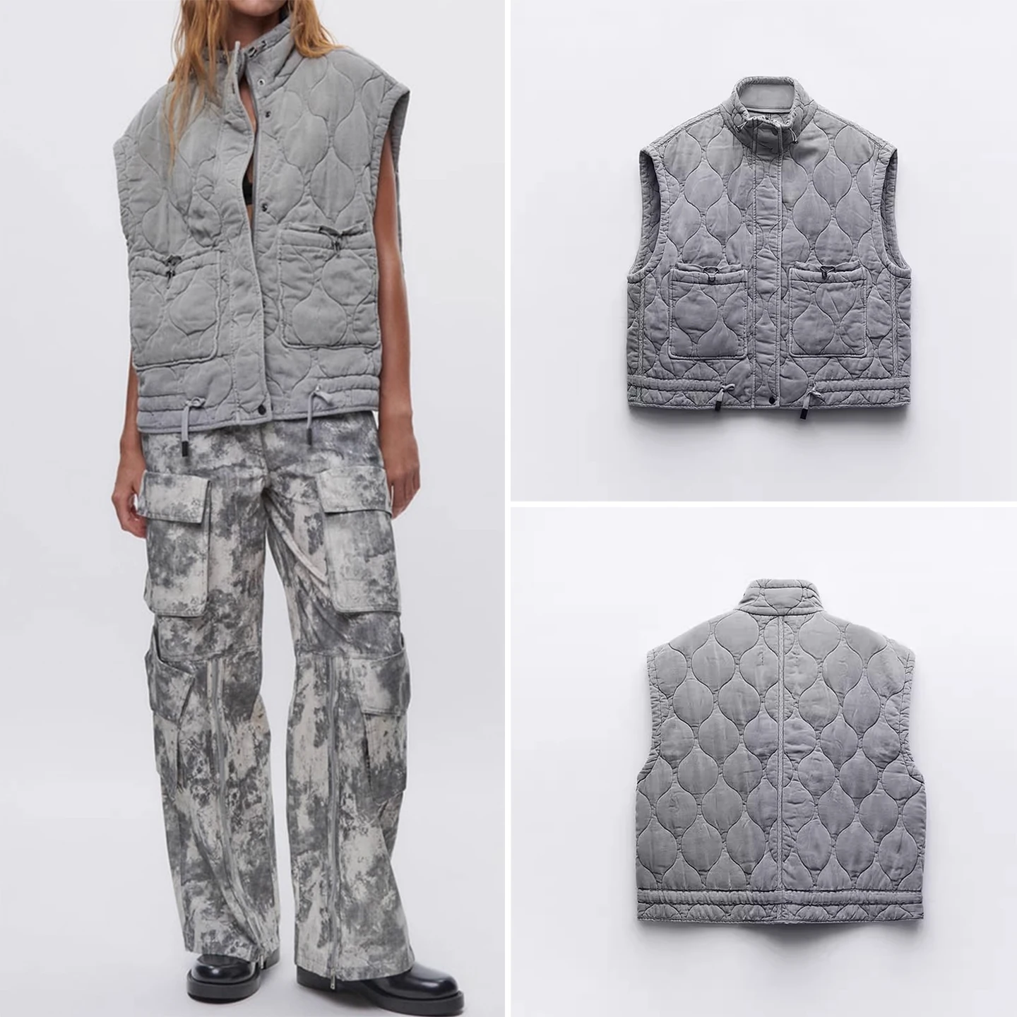 

Faionable Waed Vest 2025 Winter New Women's Sle Commuter Versatile 459 Z Zipper Color Regular Length