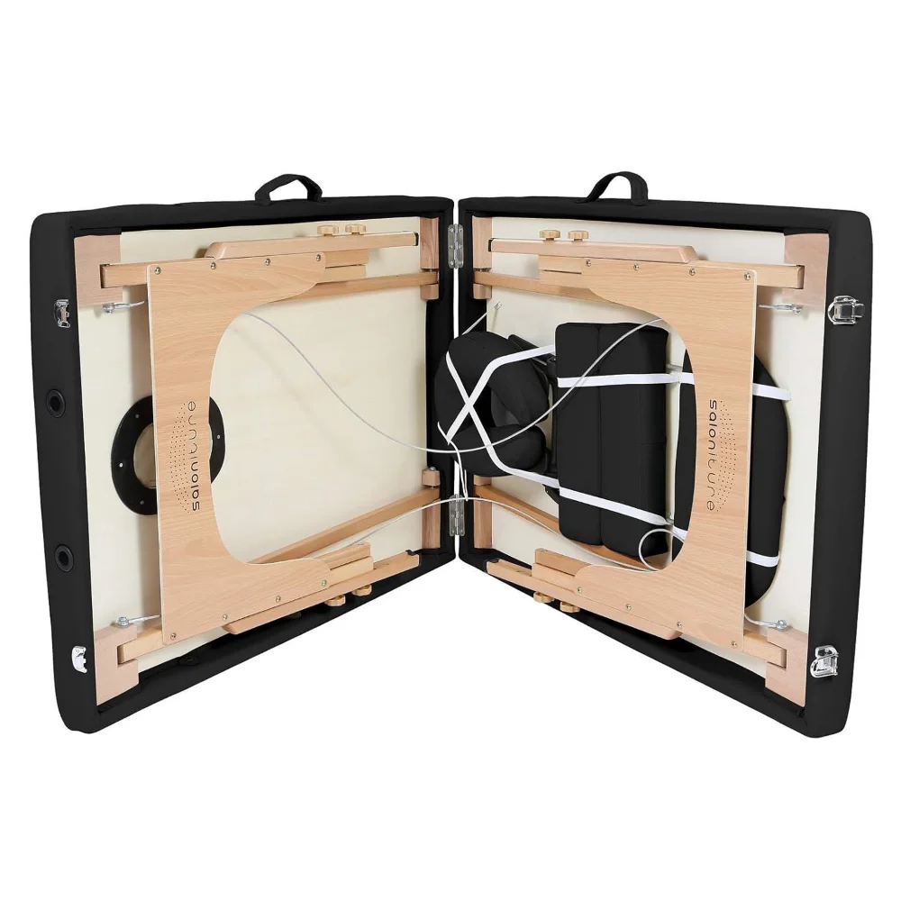 Meja Pijat Portabel Profesional dengan Sandaran