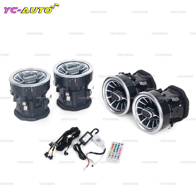 

For Mercedes Benz V Class W447 Vito V250 V260 Car LED Front Dashboard AC Air Condition Vent Outlet Turbo Interior Trim