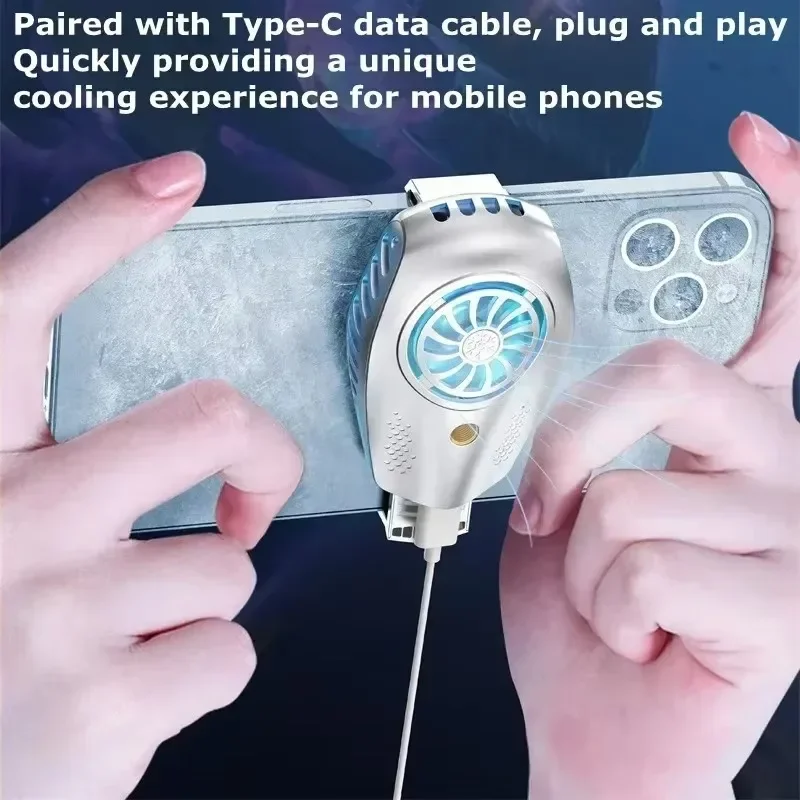Mobile Phone Back-clip Semiconductor Cooling Fan Radiator K3 for Live Broadcast PUBG Game Cooler for IOS Android Cool Heat Sink