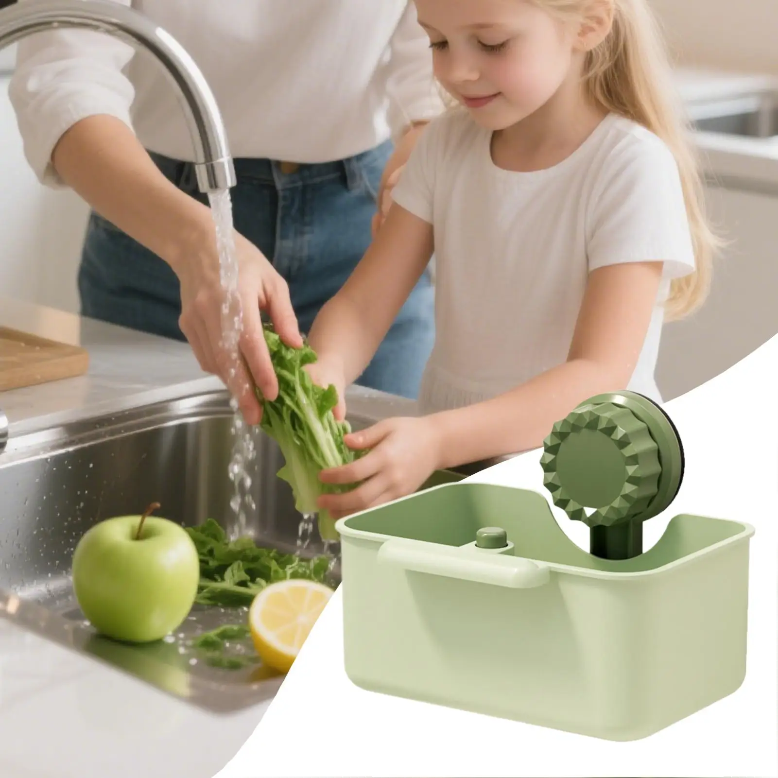 

Сливная корзина для кухонной раковины, держатель для губки на присоске, сборщик отходов для дома, ванной комнаты, душевая стойка, квартира, приготовление пищи