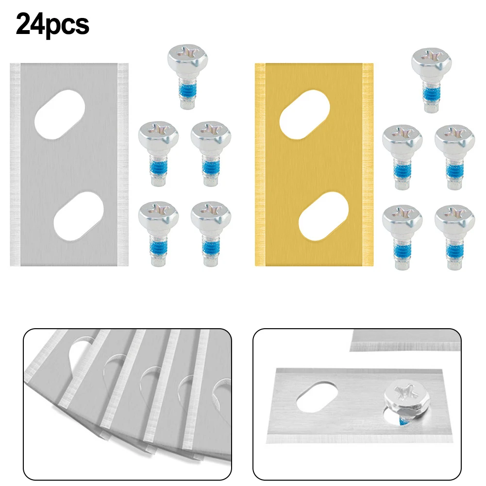 

Сменные лезвия для газонокосилки, 32x18,6x0,9 мм, 24 шт.