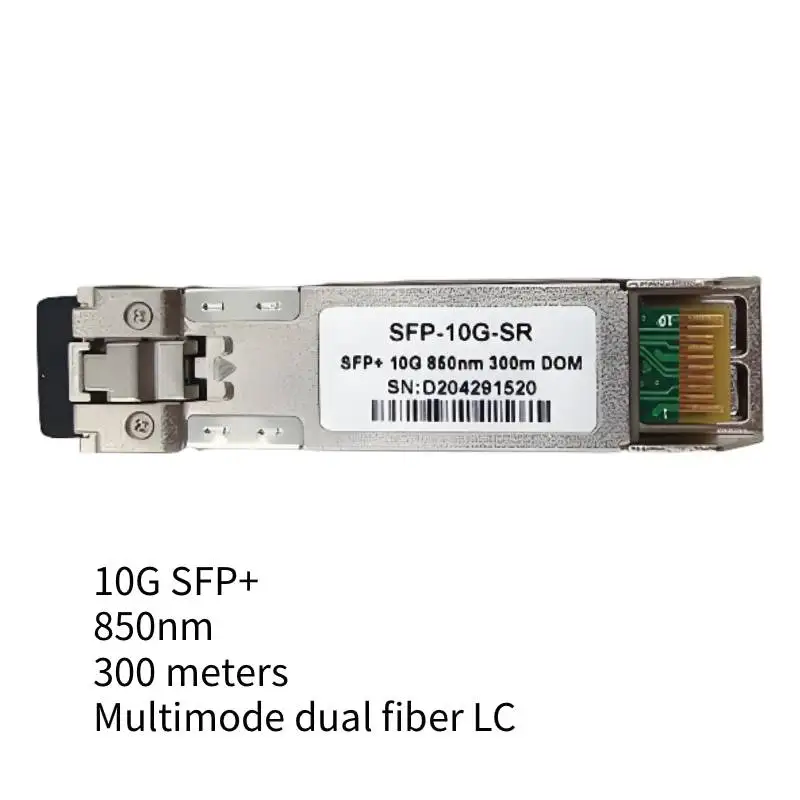 10G SFP+ Dual Fiber LC SFP Module Multimode 850nm 300m Duplex SFP-10G-SR Compatible With various Switch