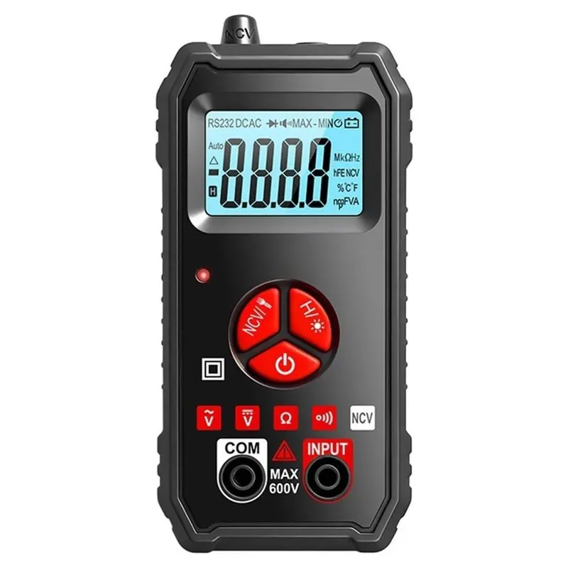 A24P@ Automatic Multimeter Fully Automatic Intelligent Recognition Auto Range AC/DC Diode Continuity Ammeter Detector Tool