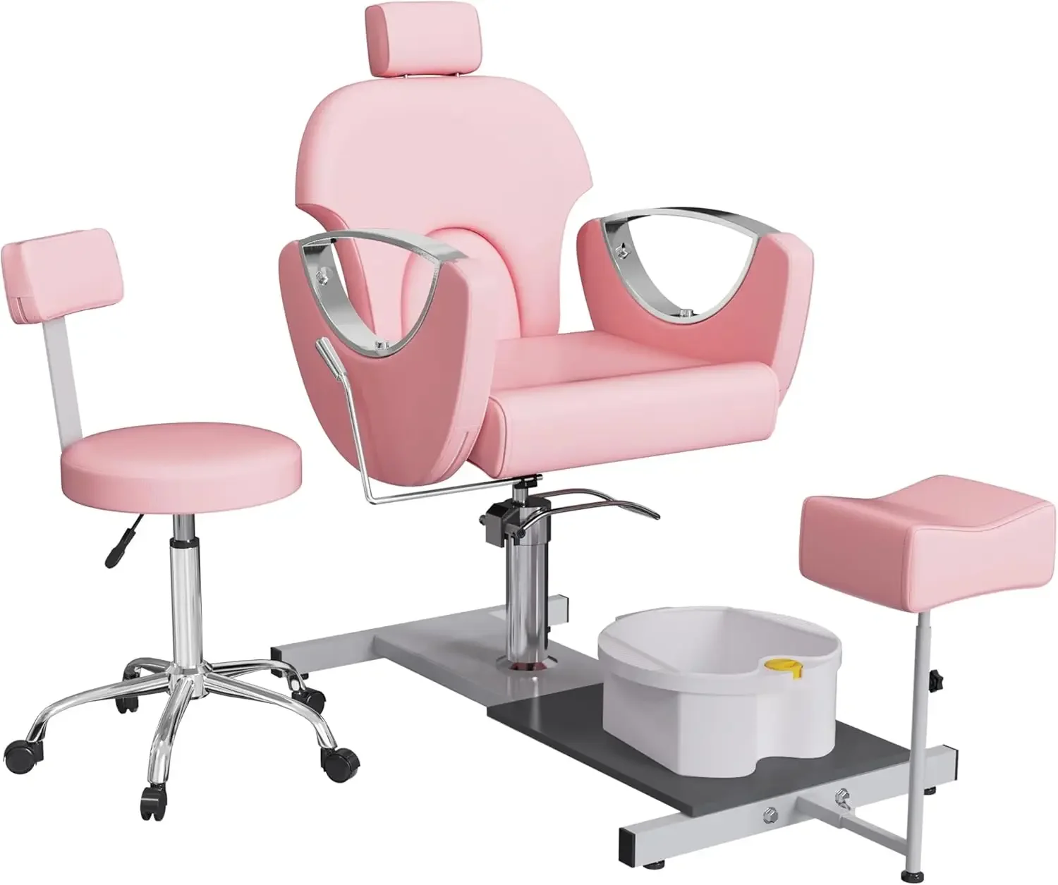 Chaise de pédicure hydraulique pour module d'ongle, chaise de pédicure inclinable réglable, unité de station de pédicure, pivot résistant à 360, recommandé, pas de vaccination