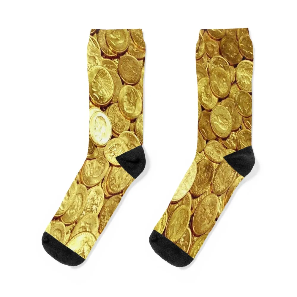 

Invest in gold Socks valentine gift ideas christmas stocking happy cool Socks For Men Women's