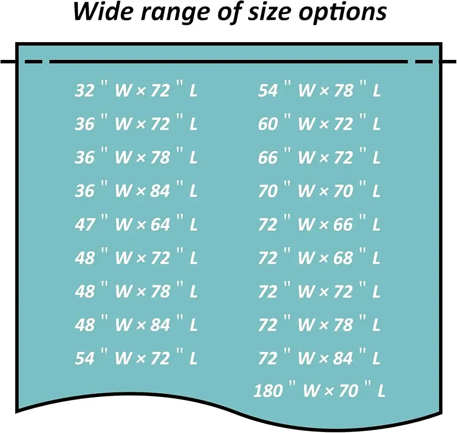 بطانة ستارة دش مع 6 مغناطيسات سميكة شفافة من البولي ايثيلين A، ستارة دش بلاستيكية ممتازة مقاومة للماء مقاس قياسي 72 × 72 بوصة، شفافة #4