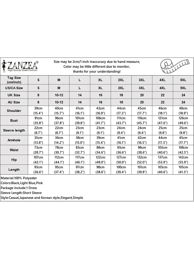 ZANZEA فساتين عصرية أنيقة للنساء فستان صيفي مكشكش بأكمام قصيرة للمكتب للسيدات بطول الركبة رداء مرقع ملون