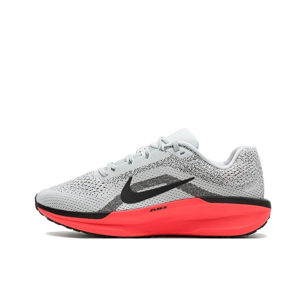 

Nike Winflo 11 Cushioning Breathable Low top NIKE AIR Sprint Running Shoes Men's Gray Red FJ9509-008