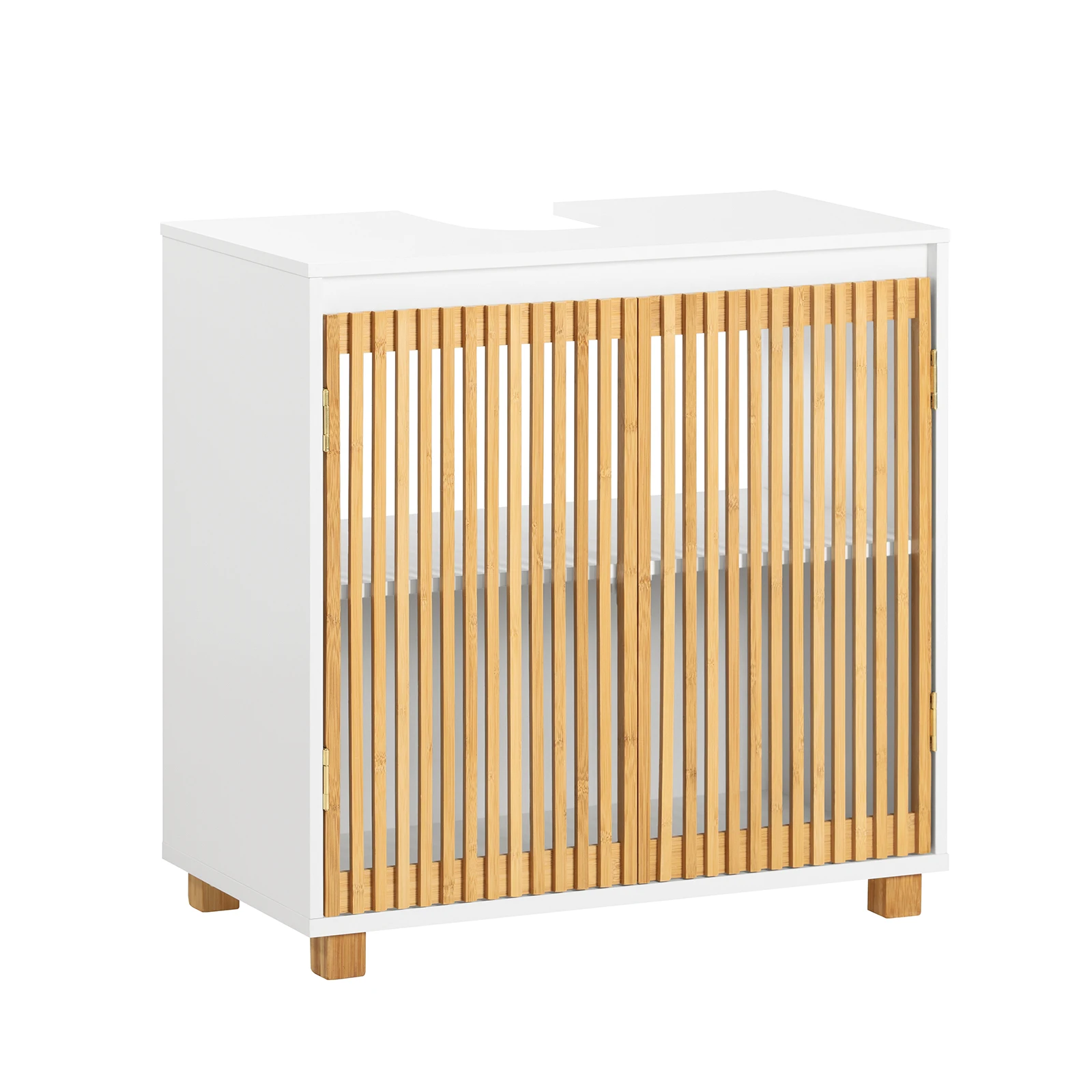 SoBuy BZR125-W lavabo bajo armario baño tocador bajo armario tocador bajo armario muebles de baño BHT aprox. 60x60x33cm