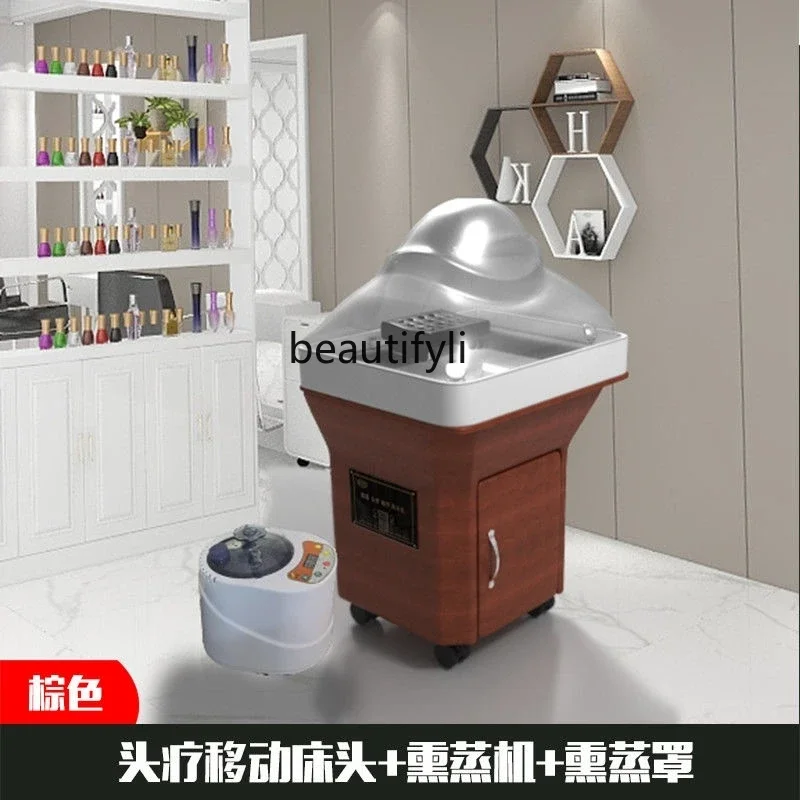 

LHY26 ss Water Circulation Fumigation Hairdressing Physiotherapy Basin, Barber Shop, Movable Head Therapy Basin, Ear Cleaning Sh