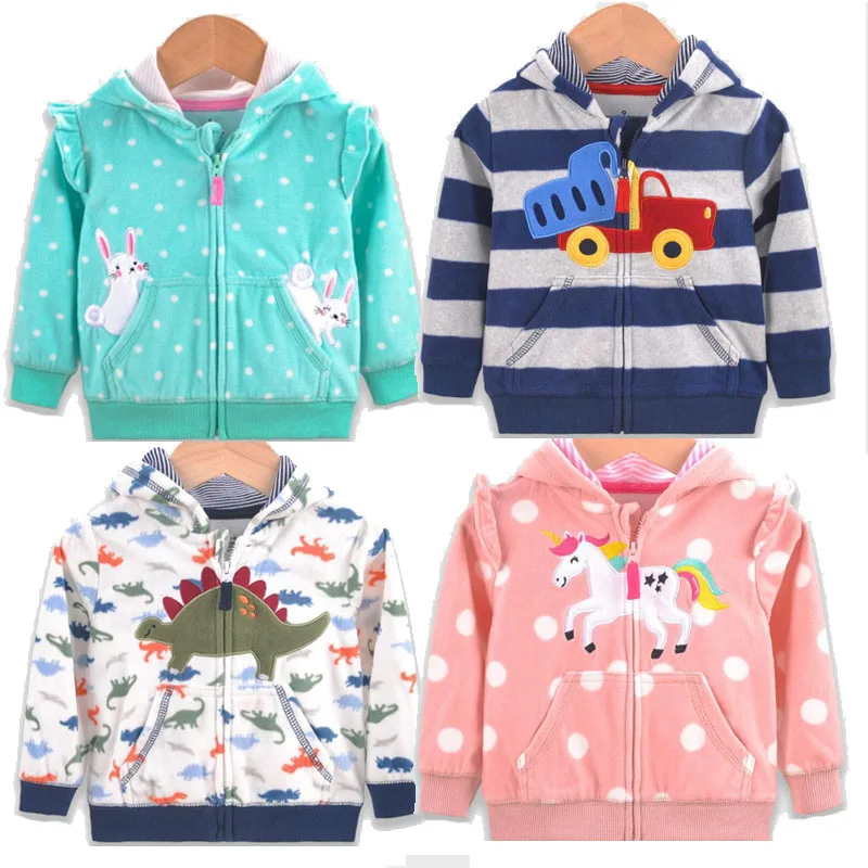 

Toddler kids coats fleece boys jacket children clothes dinosaur girls clothes rainbow kids jacket baby girl coat spring autumn