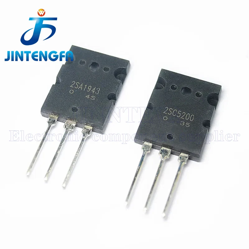 

5PCS 2SA1943 2SC5200 TTC5200 TTA1943 NPN PNP 230V 15A TO-3PL Audio Power Triode High-power Power Amplifier Pair Transistors