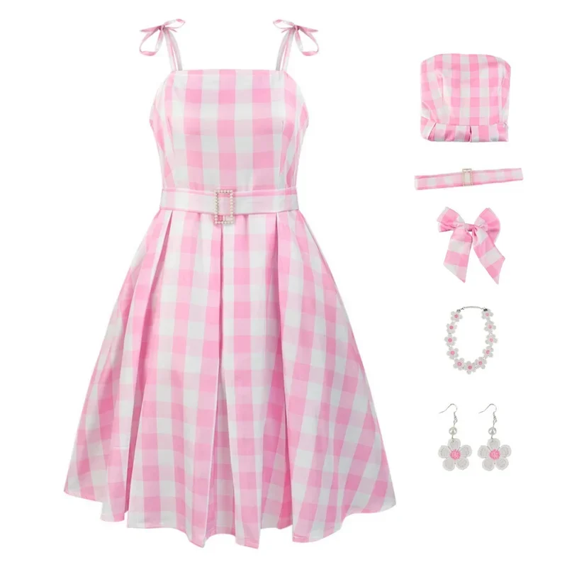 Movie Barbiee Cosplay Costume Halloween Princess Dress Delancy Princess Outfit Women School Uniform Top Skirts Carnival Part # 1