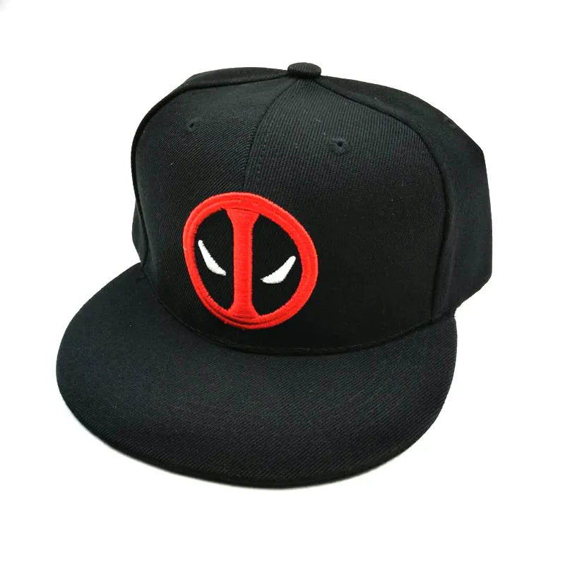 Anime Deadpool Hoed Cosplay Wade Winston Wilson Platte Rand Hoed Outdoor Eendenbek Hoed Unisex Hiphop Hoed Zonnescherm Hoed