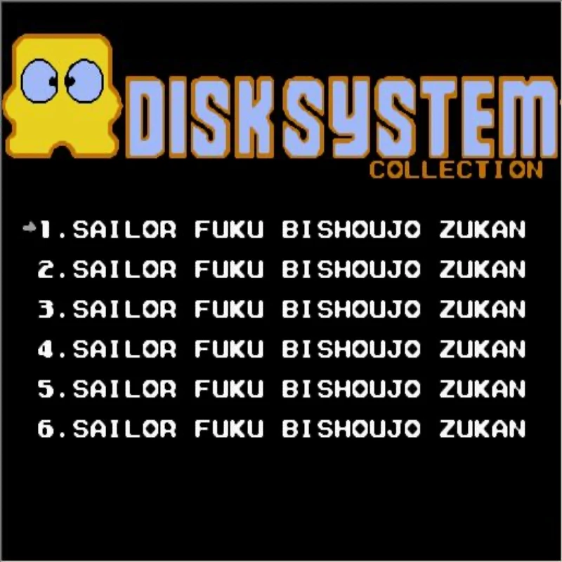 Sailor Fuku Bishoujo Zukan Vol. 1 - 6 Japanese(FDS Emulated) Game Cartridge for FC Console 8 Bit Video Game  Cartridge