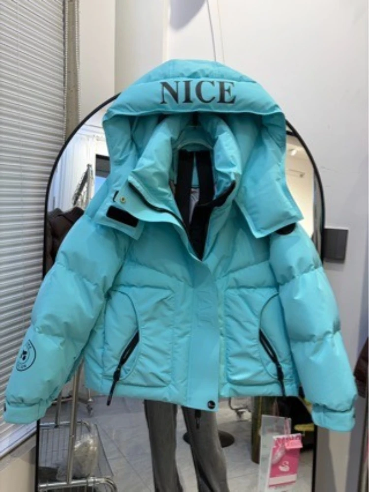 Coat 2026 Winter New Trendy Fashionable Down Women Short Petite Loose Oversized Casual Relaxed Thick Warm White Duck Outerwear