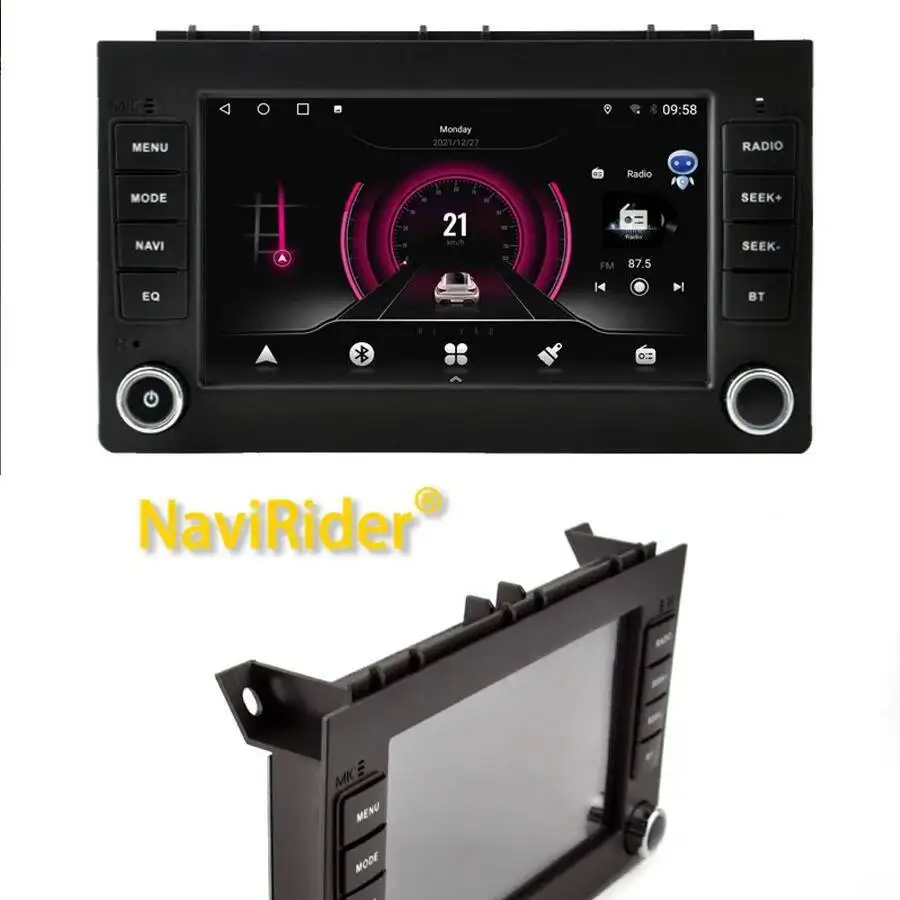 7 بوصة أندرويد سيارة الوسائط المتعددة مشغل فيديو ل SAAB 9-3 93 2005-2008 ستيريو بلوتوث لتحديد المواقع والملاحة Autoradio Carplay رئيس وحدة