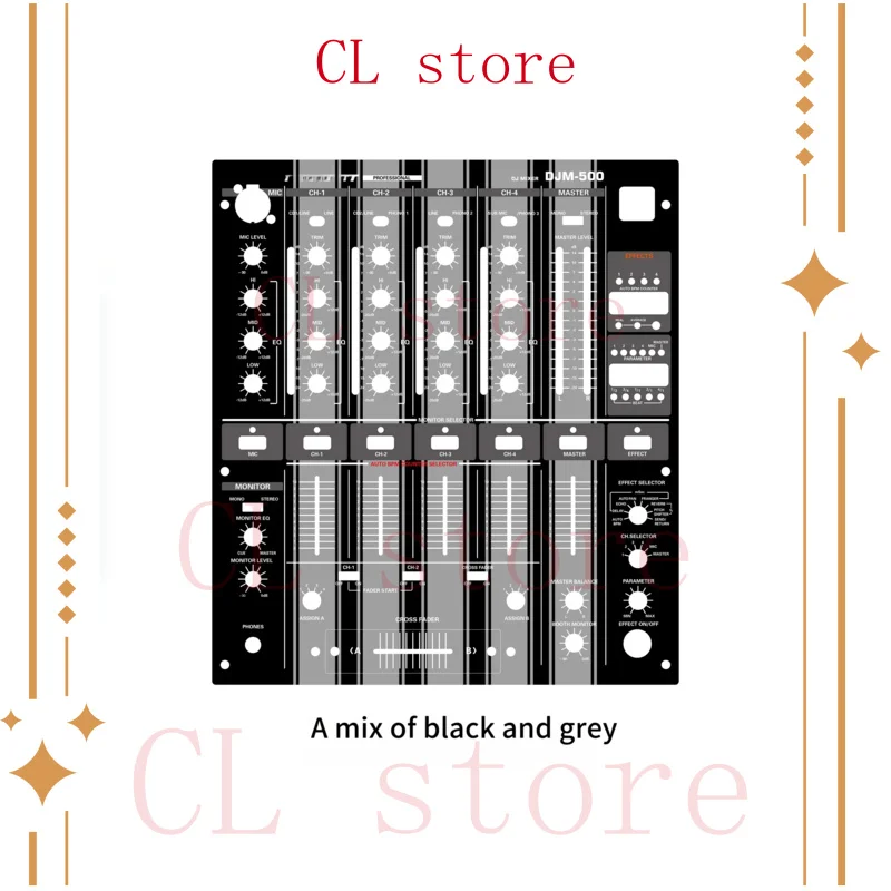 FOR【PIONERR】DJM-500 Mixer Panel Skin Film -  DJ Mixer Panel Protector