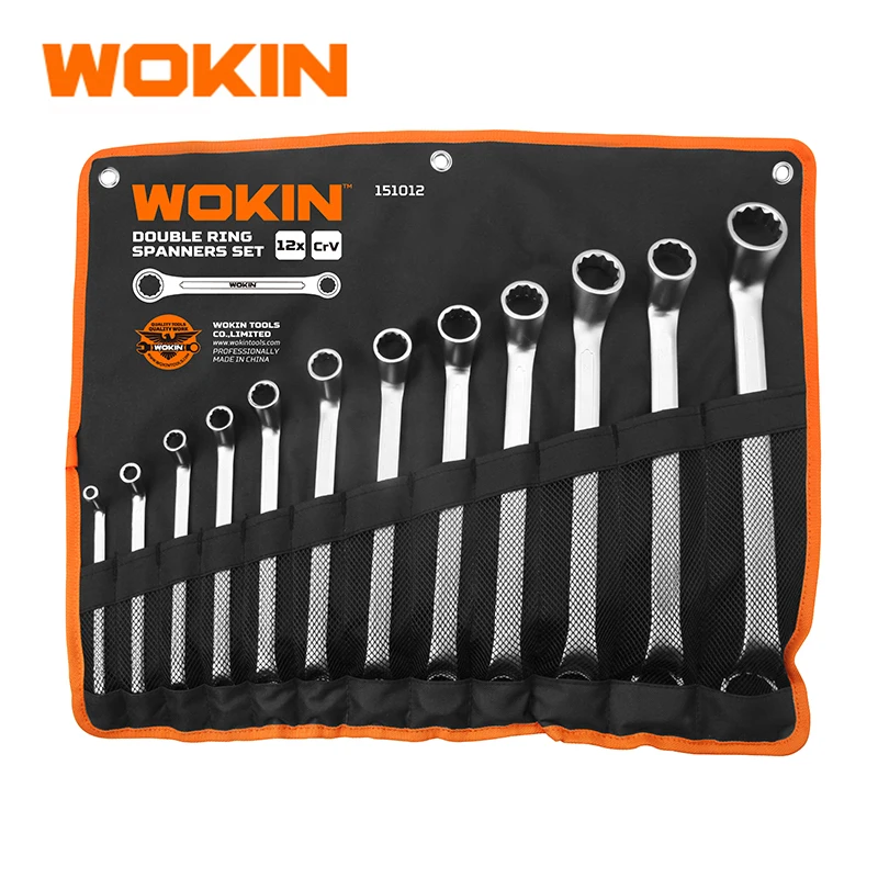 151012 Industrial Crv12pcs Double Ring Combine Spanners Set