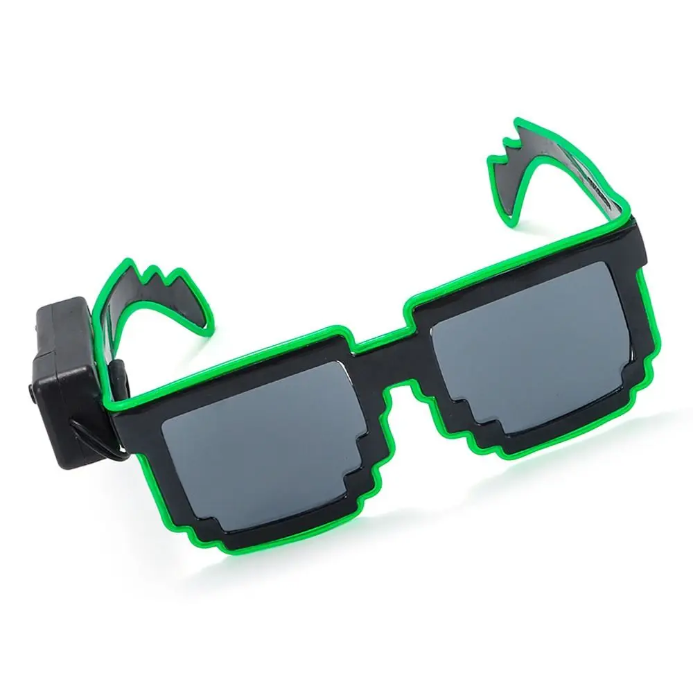 Wireless Mosaic LED Glasses Halloween Christmas Birthday Neon Party Nightclubs Neon Rave Shades Flashing Glasses for Adult Kids