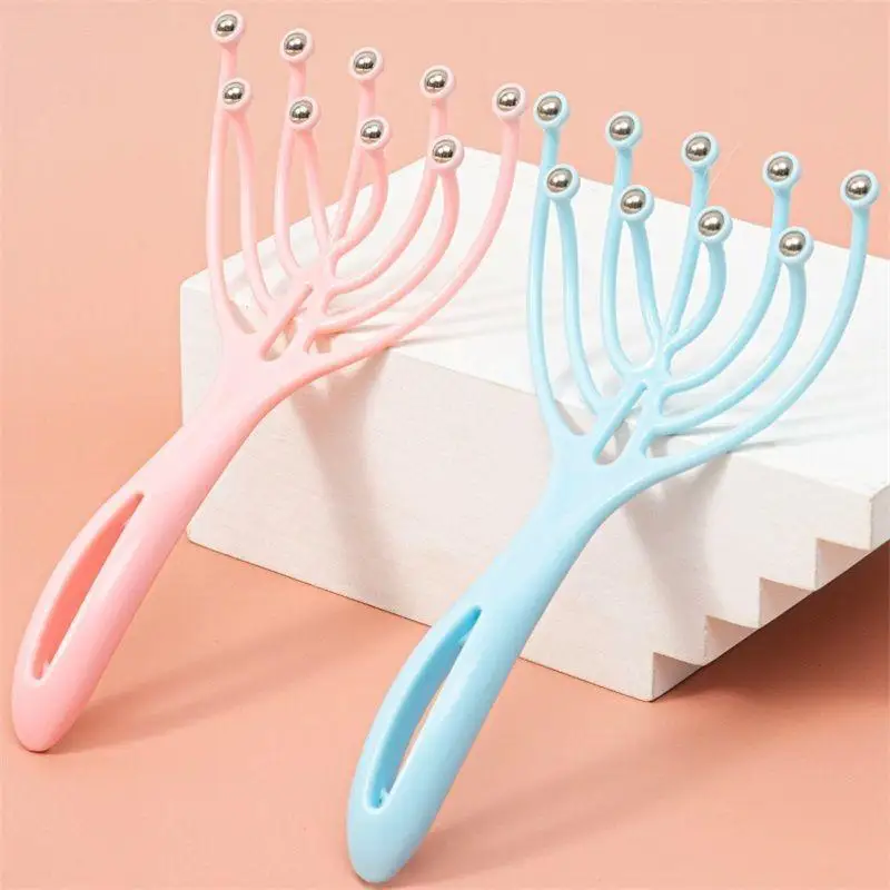 

New 9-Claw Massager 9-Claw Stress Relieving Scratching Head Scratching Tool Ball Manual Head 9-Claw Massage Comb