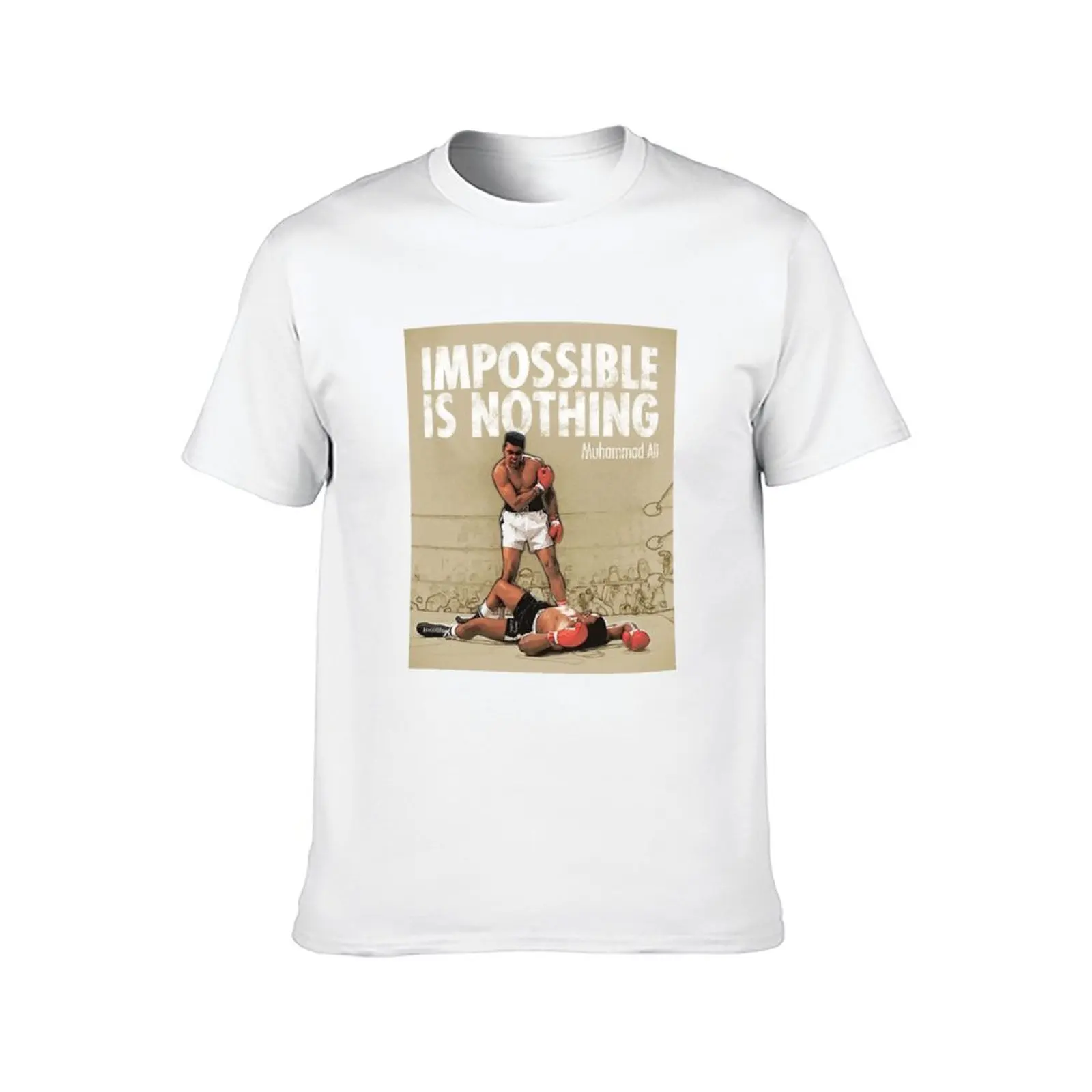 مستحيل لا شيء تي شيرت جرافيك تي شيرت للرجل القطن تي شيرت رجل تي شيرت للرجل سليم تي شيرت مجسم