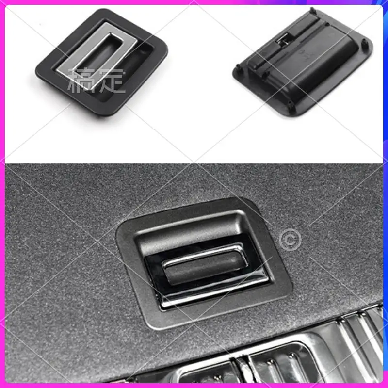 

AR-Car Trunk Liner Cover Handle Trunk Carpet Handle For Porsche Cayenne Panamera 2010-2016 Trunk Floor Handle Metal Parts Black