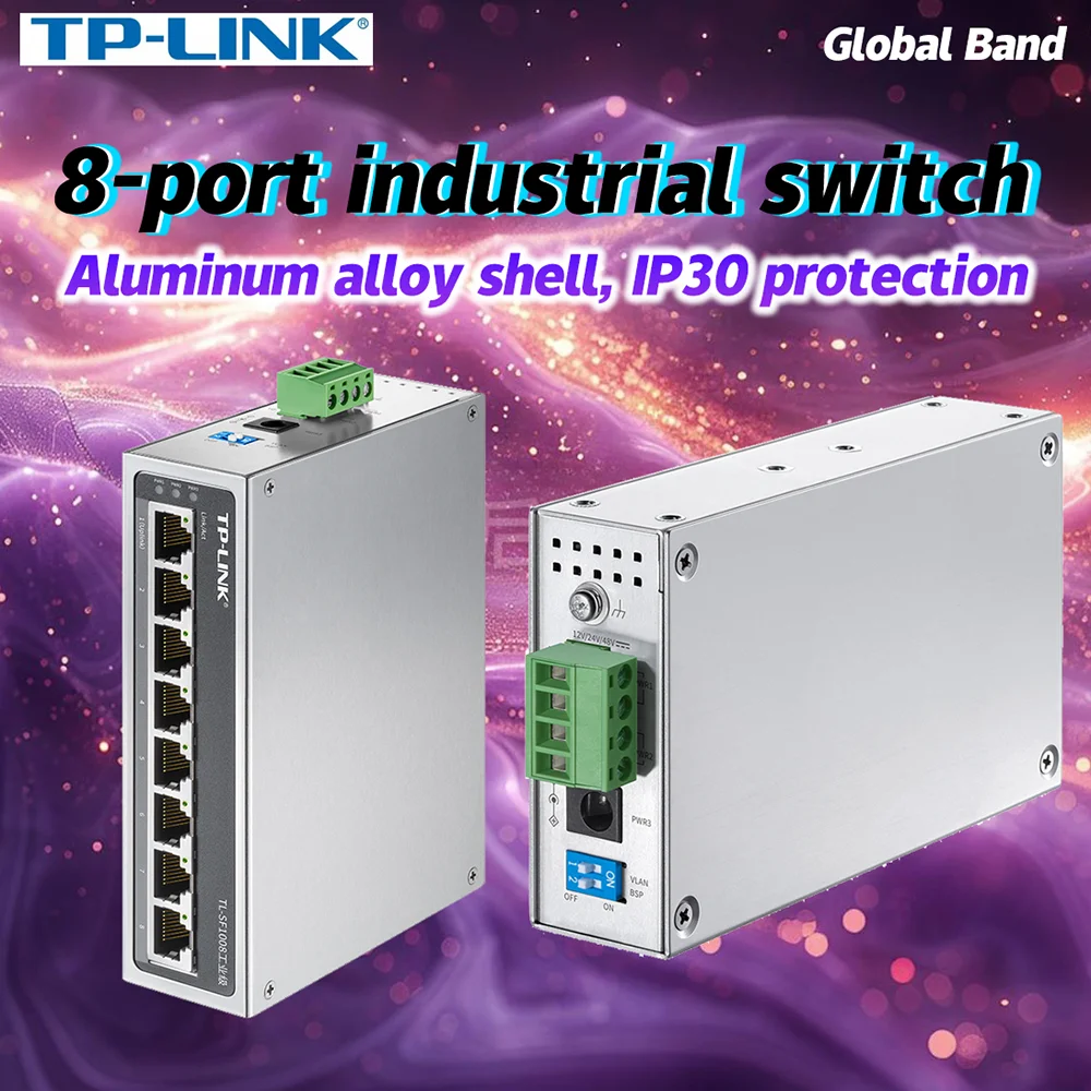 

TP-Link Φ 100M Ethernet коммутатор, 8 портов, коммутаторы Ethernet промышленного класса, сетевой разветвитель, концентратор TP 100Base-T DIN