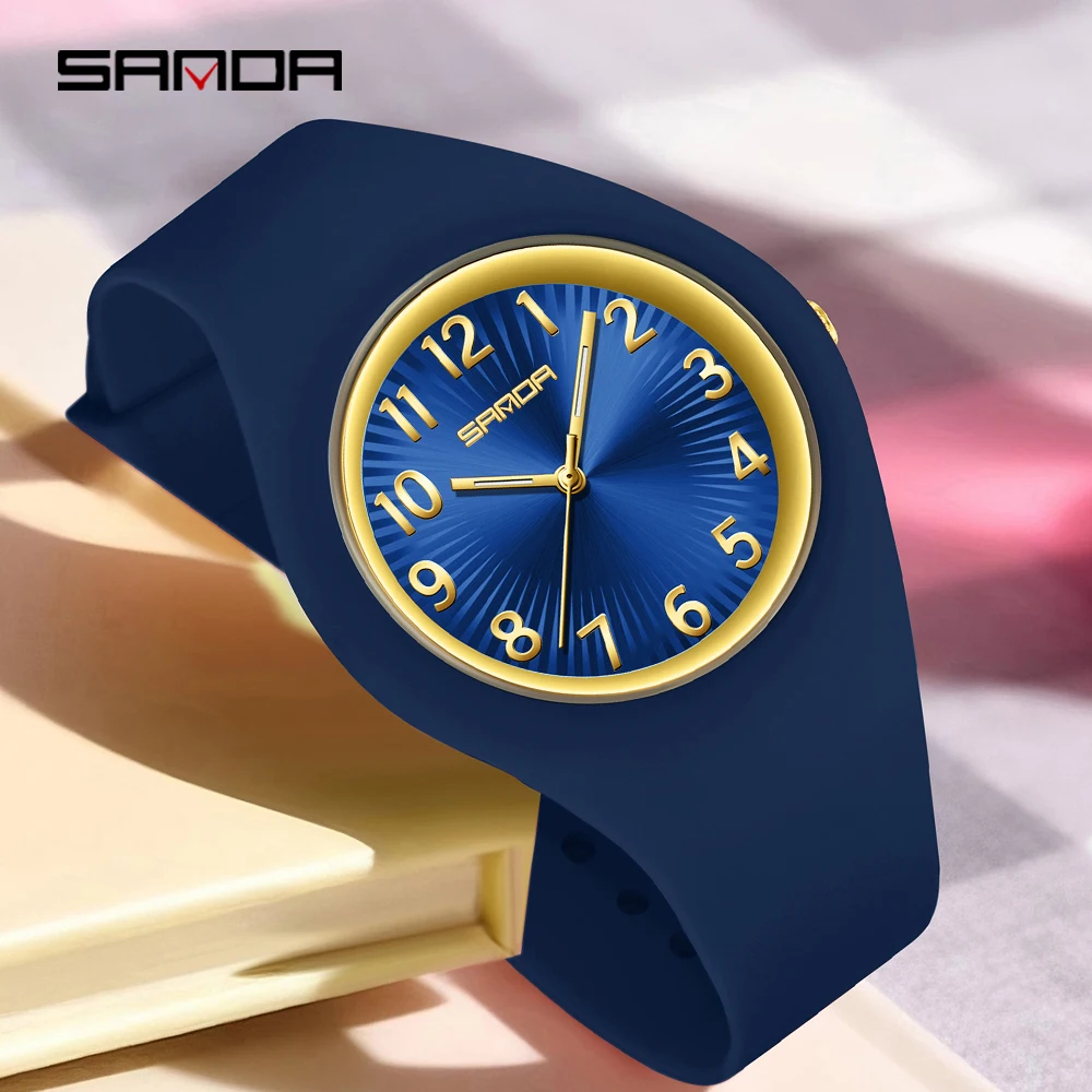 

SANDA 6360 New Fashionable Quartz Watch Simple Luminous Shock Resistant Sports Student Clock Casual Boys and Girls Watch