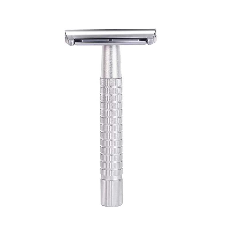 Safety double-sided razor blade for manual shaver, anti-scratch beard cutter, portable vintage men's shaving knife view 2