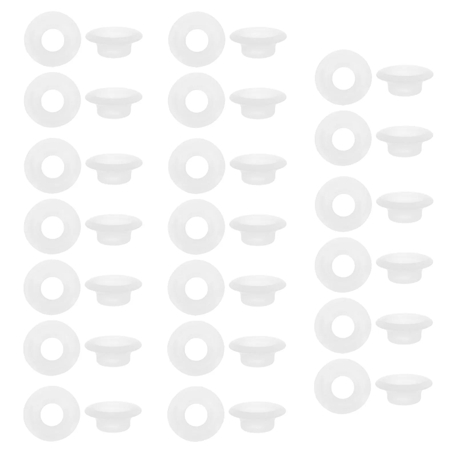 40Pcs Reusable Silicone Gasket Seals Leakproof Bottle Cap Washers for Swing Top Jars Water Bottles Enzyme