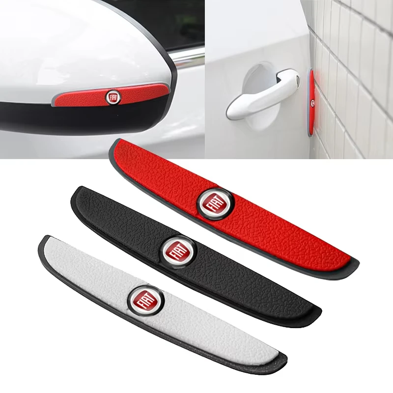 Adesivos Protetores de Espelho Retrovisor para Carro, 4 Peças, Borracha Anticolisão para Fiat Punto, Doblo, Ducato, Marea, Scudo, 500x, Tipo, Brava